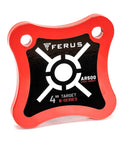 AR500 Steel Target 3 Eighths Inch Plate For Handgun And Rifle 9mm 223 308 Portable Range-Ready Target, red 4-inch plate