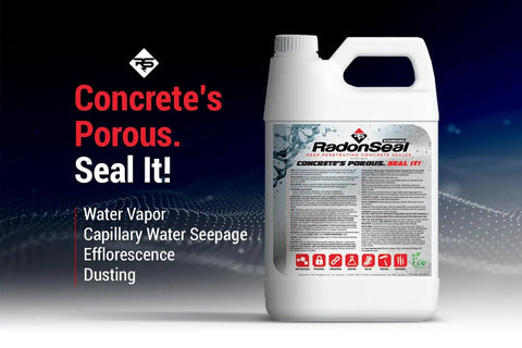 Heavy-Duty Deep Penetrating Concrete Sealer 2.5 Gallon showcases a waterproof formula ideal for sealing basement walls.