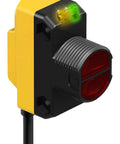 Sensor QS18VP6DQ5 PNP 4 Pin Euro Proximity Sensor, yellow housing, green LED indicator, industrial automation
