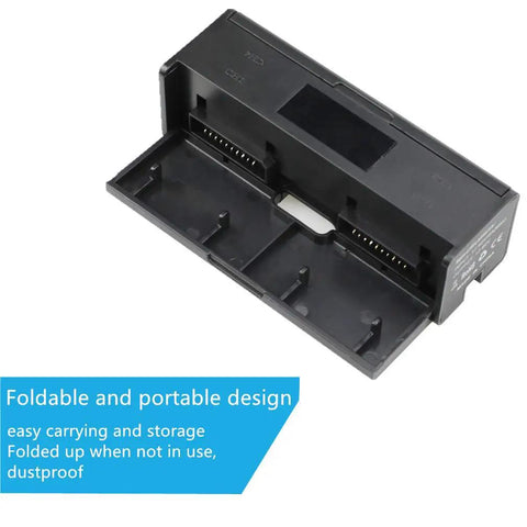 4 In 1 Foldable Battery Charging Hub For DJI Mavic 2 Pro Zoom Enterprise Drones with LCD indicator, black plastic design
