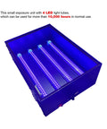 UV Exposure Unit Silk Screen Printing Light Box With 4 15W LED Tubes 18 By 12 Inch Exposure Area 395nm 110V 60W Blue Includes Smart Countdown Timer