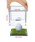 UV Protected Acrylic Display Case For Autographed Golf Balls And Memorabilia With Adjustable LED Lighting, open view