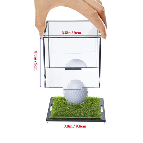 UV Protected Acrylic Display Case For Autographed Golf Balls And Memorabilia With Adjustable LED Lighting, open view