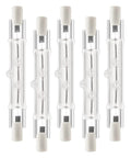 R7S 150W 120V Halogen Light Bulbs Double Ended T3 78mm 3 Inch Long Life Pack of 5 Super Bright 6750 Lumens