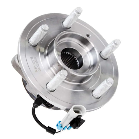 Front view of Beefed-Up Pair Front Wheel Bearing Hubs Assembly For Chevy Captiva Sport 2012-2015, Equinox 2007-2009, 5 Lug With ABS OEM-Quality Replacement