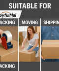 Clear Packing Tape Set, 6 Rolls, 1.88 Inch Wide, 65 Yards Each, Suitable for Packing, Moving, Shipping, Tear Resistant