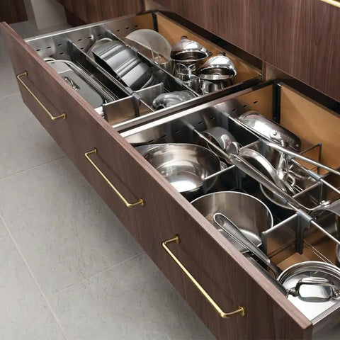 Six Pack Modern Cabinet Pulls In Light Brushed Brass Center To Center Seven And Nine Sixteenths Inches Contemporary Zinc Alloy