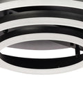 Close-up view of 42 Inch Ceiling Fan with Light for Living Room, Bedroom, Remote Control in black and white design.