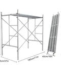 Adjustable Portable Scaffolding Tower For Home DIY Projects Stairs Roofs And Warehouses 6 Feet Tall 500 Lb Load Capacity Mobile