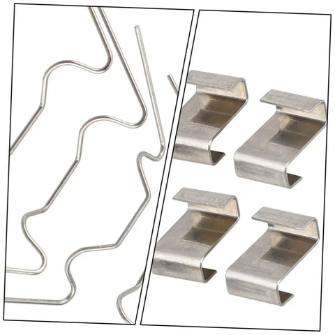Garden Fixed Buckle Glazing Clips Set For Greenhouses With W Wire Overlap Clips For Glass Panes Edge Holders And Rust Resistant Spring Wire Repair Kit For Farm Garden DIY Projects And Plant Accessories