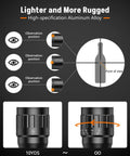 Infographic of 3-9x32 AO Rifle Scope With R4 Reticle And 20mm Mounts detailing observation points and rugged aluminum design