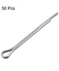 Durable 3mm Split Cotter Pin 60mm Carbon Steel Zinc Plated Two Prongs Fastener Clip With Key For Tight Secure Hold Heavy Duty Built