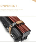 Two Pack Luggage Straps With Quick Release Buckles For Travel And Camping Heavy Duty Anti Wear Tie Down Belts For Suitcases And Hiking Gear Easy Snap Luggage Straps In Khaki securing folded gear
