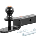 3 In 1 ATV Hitch Ball Mount For 2 Inch Receivers With 2 Inch Ball Five Eighth Inch Hole And Clevis Pin shown with pin and clip
