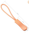 Backpack And Luggage Zipper Pull Replacement Set 10 Pcs durable nylon zipper tab with non-slip rubber grip, shown in orange color.