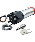 Top Shelf ISO20 Water Cooled ATC Spindle 1.5KW 220V CNC Router Upgrade with cables and tool holder.