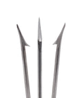 Six Inch Pole Spear Tip 3 Prong Head Paralyzer With Barbs 6mm Thread Beefy Stainless Steel Ice Fishing Replacement Tip