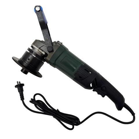 High Performance Electric Plate Beveling Machine For Steel Chamfering And Edge Finishing 1.8kw Portable Curved Cutting Tool side view with cable.