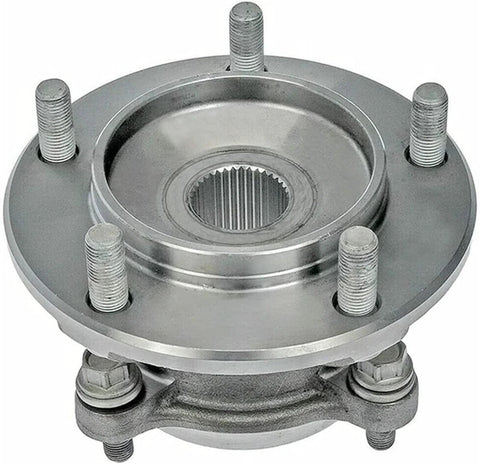 Front view of Front Wheel Hub And Bearing Assembly Pair For 2008 2021 Toyota Sequoia 4WD And 2007 2021 Toyota Tundra 4WD - Bolt-On.