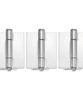 Beefy 3 Pack Heavy Duty Weldable Hinges Weld On Butt Hinge Stainless Steel 3 x 2.28 x 0.07 Inch For Gate And Trailer Doors