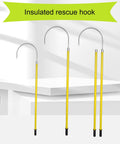 Insulated Rescue Pole With 2 Meter Epoxy Fiberglass Handle And Rescue Hook for electricians and auto mechanics