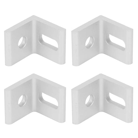 Right Angle Corner Brackets 90 Degree Aluminum L Shaped Braces Built Beefy For Quick Connection And Rock Solid Stability Fits 2020 3030 4040 Extrusion Profiles Pre Drilled Mounting Holes For Easy Install