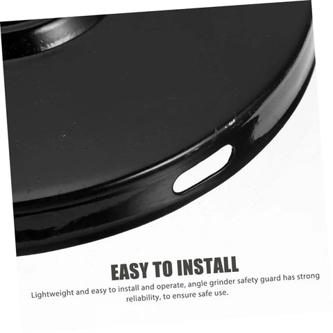 Close-up of Heavy Duty Bench Grinder Shield Pro Grade Angle Guard For 150mm Table Grinder showing easy install feature.