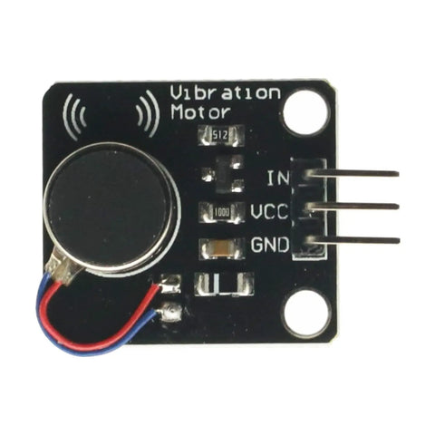 Two Pack PWM Vibration Motor Switch Module 5V DC For Arduino Mega 2560 R3 DIY Kit With 9000 RPM Minimum Silent Vibe Indicator Dual Vibration Motors Easy Connect For Prototyping And Microcontroller Projects black PCB with IN VCC GND pins