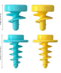 Game Changer Pack Of 200 Educational Construction Screws Set For Kids And Teens Building Kit assorted blue and yellow screws