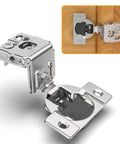 Top Shelf 10 Pack Soft Close Concealed Hinges For Face Frame Cabinets Smooth As Butter Heavy Duty 4D Adjustable Stainless Steel Satin Nickel showing hinge design and mounting.