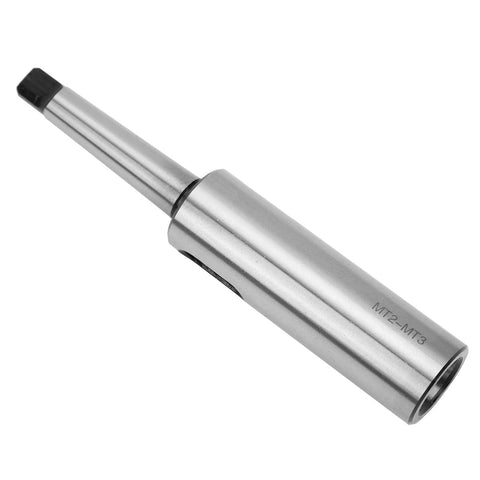 Morse taper adapter MT2-MT3 drill sleeve in silver steel