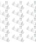 15 Piece Kit di guide inferiori in plastica per ante scorrevoli di armadi con viti, per ante di un pollice e tre ottavi. Inches Spesso