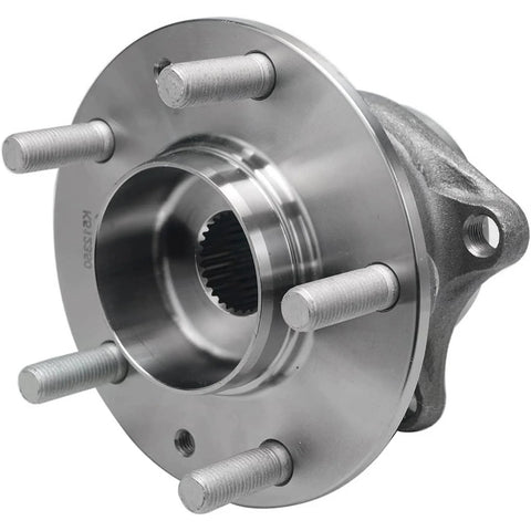 Front view of AWD Rear Wheel Bearing Hubs Kit For 2007-2012 Mazda CX-7 With 2 Rear Hubs And 2 Sway Bar End Links - Complete 4 Piece Replacement Suspension Kit For Improved Handling And Quiet Ride