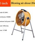 20 inch Heavy Duty Industrial Floor Fan With Adjustable Tilt Stand And Raw Power Motor Crushes Shop Heat Delivering Blasting High Velocity Airflow.