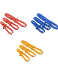 Top Notch 3 Pc Oil Pipe Clamp Tool Kit For Car Enthusiasts Line Pinchers And Sealers Perfect For Fixing Leaks Crushing Fuel Lines And Sealing Oil Pipes Like A Boss Without Breaking The Bank Today. 3 plastic clamp sets in red, blue, and yellow