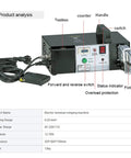 Top Tier Automatic Wire Terminal Crimping Tool, Multifunction Electric Plier Machine For 0.25 To 10mm2 Cables, with toolbox, switches and LED indicator.