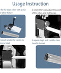 Bead Roller For Tubing And Hose Five Eighths Inch Aluminum Manual Tube Bead Roller Tool usage instructions illustration