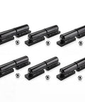 Beefy 7 Inch Barrel Gate Hinges Weld On Set Heavy Duty For Swing Gates And Trailer Ramps Matte Black 6 Pack 900 Lb Capacity