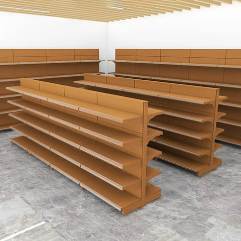 Rock Solid Five Tier Storage Shelves Double Sided Adjustable Metal Shelving Unit in spacious layout for efficient garage organization.