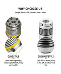 Rock Solid Bellows Coupling Featuring Zero Backlash Drive Shafts And Hella Precise CNC Machined Fit comparison with ordinary coupling