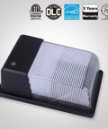 Outdoor Dusk To Dawn LED Wall Pack Light With Photocell 28W Equivalent To 150 To 250W 3000 Lumens 5000K Daylight