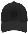 Lightweight Adjustable Cotton Dad Hat For Men With Relaxed Fit Breathable Summer Cap With "I love my job" Text and Cartoon Design