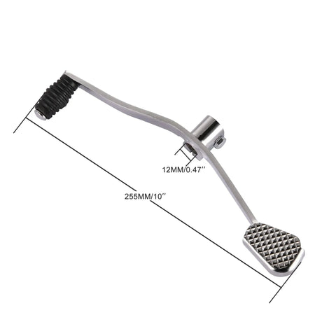 Gear Shift Lever Shifter For 50cc To 125cc Horizontal Engine ATVs And Dirt Bikes Replacement Part, 12mm Mount, 10.03 Inch
