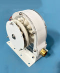 100W Coreless Disc Hydro Generator for Home Use with Transparent Housing and Low Startup Torque on blue background