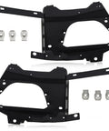 Front Bumper Mounting Retainer Bracket Kit Left Driver Side And Right Passenger Side Stainless Steel Black 2 Piece With Hardware