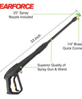 Replacement Spray Gun With Extension Wand And M22-15 Connector For 1900 PSI Electric Pressure Washers, Compatible With Ryobi