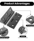 Rotating Concealed Door Hinges Fittings 2 Inch Stainless Steel Folding Door Hinge with fine workmanship and screws