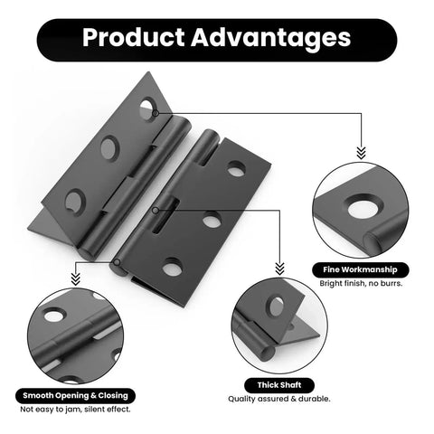 Rotating Concealed Door Hinges Fittings 2 Inch Stainless Steel Folding Door Hinge with fine workmanship and screws