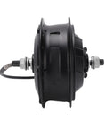 Side view of 500W Front Drive Brushless Hub Motor For Electric Bikes 100mm Aluminum Alloy Hub Fits 16 To 28 Inch Wheels 700C Waterproof High Torque