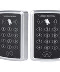 Door Access Control Keypad Plug And Play Standalone RFID Reader With Password And 5 Keyfobs Included For Home Security And Gate Opener